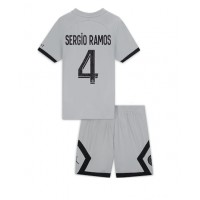 Paris Saint-Germain Sergio Ramos #4 Udebanesæt Børn 2022-23 Kortærmet (+ Korte bukser)